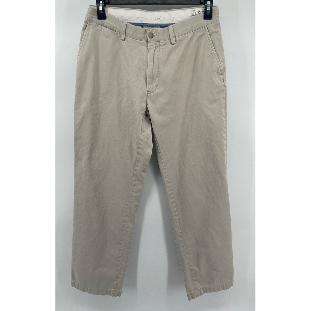 Polo Ralph Lauren Chino Pants Mens 33x30.5 Tan Khaki Relaxed Fit Twill Preppy